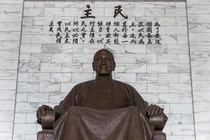 Taipei, Taiwan - outubro 07, 2017-chiang kai-shek memorial corredor dentro Taipei, Taiwan, é uma nacional monumento, ponto de referência e turista atração erguido dentro memória do Presidente Chiang kai-shek. foto