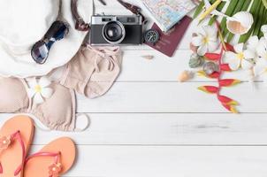 preparar acessórios e viagem Itens para verão foto