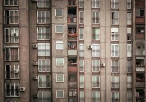 construção com a janelas foto