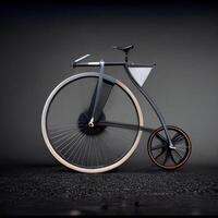 bicicleta inspirado de a imagem keyshot. generativo ai foto