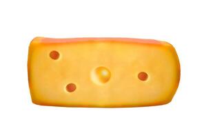 queijo isolado em branco foto