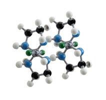 molécula isolado em branco foto