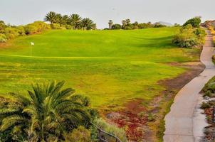 uma golfe campo foto