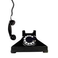 vintage Telefone isolado em branco foto