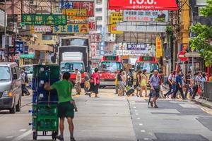 rua cena a partir de Hong Kong centro da cidade distrito foto