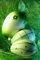Páscoa ovo verde foto