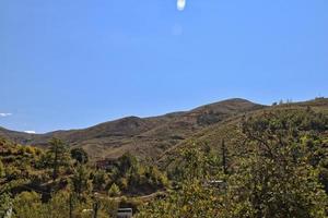 lindo Visão do a turco montanhas coberto com verde floresta em uma verão dia, foto