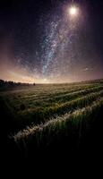 noite céu preenchidas com grande quantidade do estrelas. generativo ai. foto