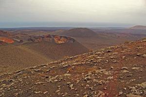 original vulcânico paisagens a partir de a espanhol ilha do Lanzarote foto