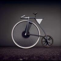 bicicleta inspirado de a imagem keyshot. generativo ai foto