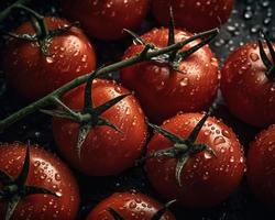 fresco vermelho tomates vegetal foto