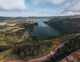 Visão do sete cidades dentro são miguel, a Açores foto