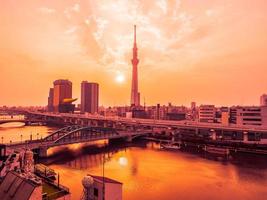 vista aérea de Tóquio no Japão foto