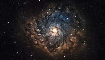 Visão do a leitoso caminho galáxia dentro a universo .generativo ai foto