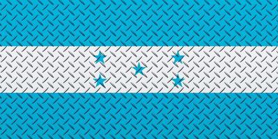 3d bandeira do Honduras em uma metal foto