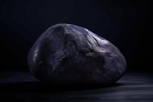taaffeite é uma raro precioso natural geológico pedra em uma Preto fundo dentro baixo chave. ai gerado. foto