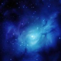 noite céu com estrelas e nebulosa Como fundo, azul galáxia fundo foto