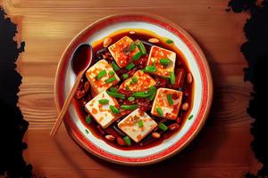 chinês ma po tofu Comida foto