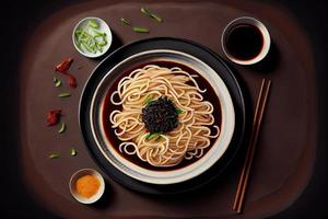 chinês zha Jiang mian Comida foto