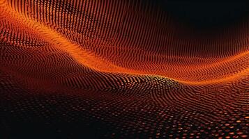 abstrato meio-tom onda pontilhado fundo futurista torcido grunge padrão, ai gerado imagem foto