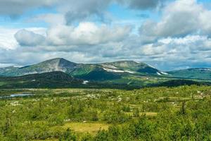 bela vista das montanhas suecas