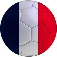 futebol bola com França bandeira foto