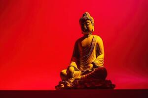 Buda purnima, indiano budista religioso feriado. ai gerado. foto