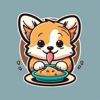 fofa gordo cachorros kawaii estilo. pode estar usava para camiseta imprimir, adesivos, cumprimento cartão Projeto. foto