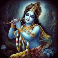 Deus Krishna imagem generativo ai foto