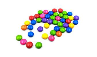 bombons de chocolate coloridos foto