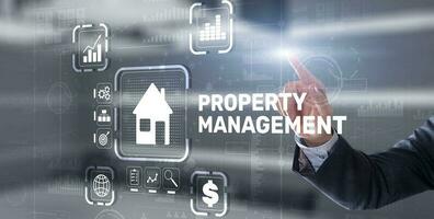 gestão da propriedade. manutenção e fiscalização de imóveis e propriedades físicas foto