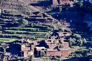 Visão do velho ben hadou Cidade dentro central Marrocos África foto