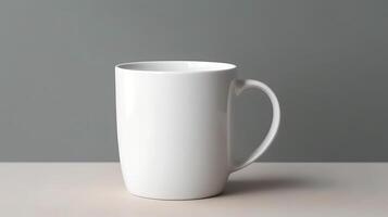 ai gerado. ai generativo. branco Preto modelo caneca copo zombar acima. pode estar usava para gráfico Projeto ou marketing. gráfico foto arte