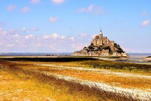 le mont saint-michel maré ilha, normanda, norte França foto