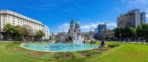 Buenos ares, nacional Congresso Palácio construção dentro histórico cidade Centro foto