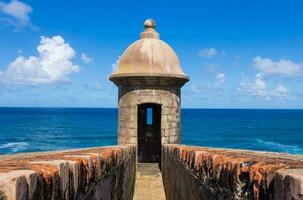 nacional parque Castillo san felipe del morro fortaleza dentro velho san Juan, porto rico, unesco local foto