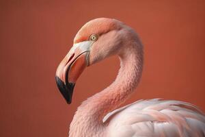 Rosa flamingo, criada com generativo ai foto