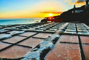 salinas nas ilhas canárias foto