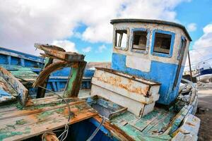 a abandonado barco foto