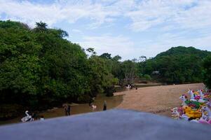 balekambang de praia panorama dentro Malang, Indonésia foto