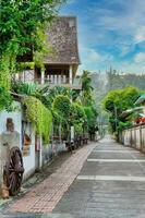 lindo rua dentro mae hong filho foto