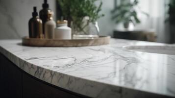limpar mármore melhor mesa com nublado Sanitário para dentro partes partes partes partes partes estabelecimento. criativo recurso, ai gerado foto