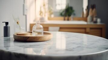 limpar mármore melhor mesa com nublado Sanitário para dentro partes partes partes partes partes Fundação. criativo recurso, ai gerado foto