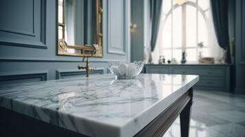 limpar mármore melhor mesa com nublado Sanitário interno partes partes partes partes partes Fundação. criativo recurso, ai gerado foto