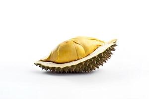 rei do fruta, durian isolado em branco fundo. ai gerado foto