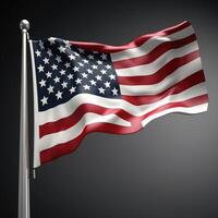 bandeira do a Unidos estados do América . ai gerado foto