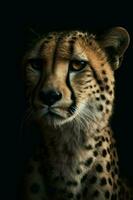 selvagem guepardo animal natureza. gerar ai foto
