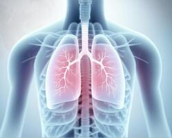 artificial órgão transplantação, pulmões. moderno médico tecnologias. ai gerado. foto