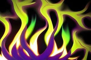 abstrato fogo - uma vibrante e brilhando fundo do queimando elementos foto