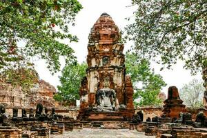 Ayutthaya Buda têmpora ruínas foto